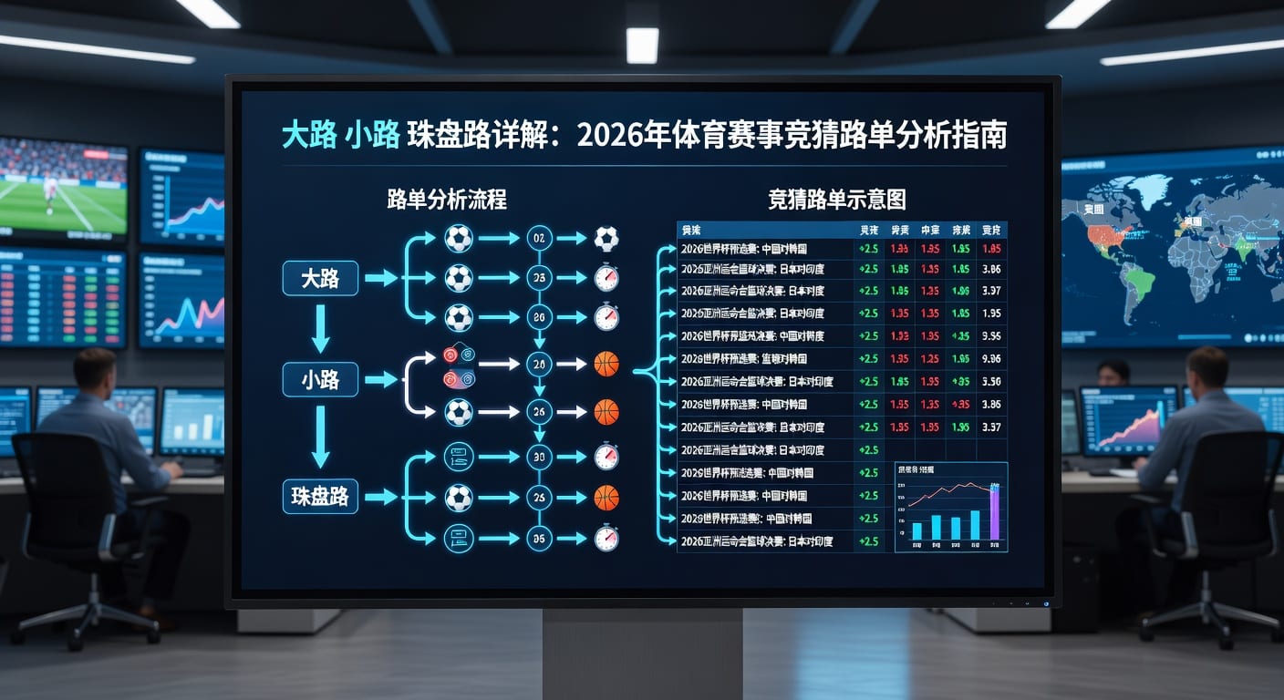 大路小路珠盘路：足球盘口分析与投注策略 | 2026年世界杯投注