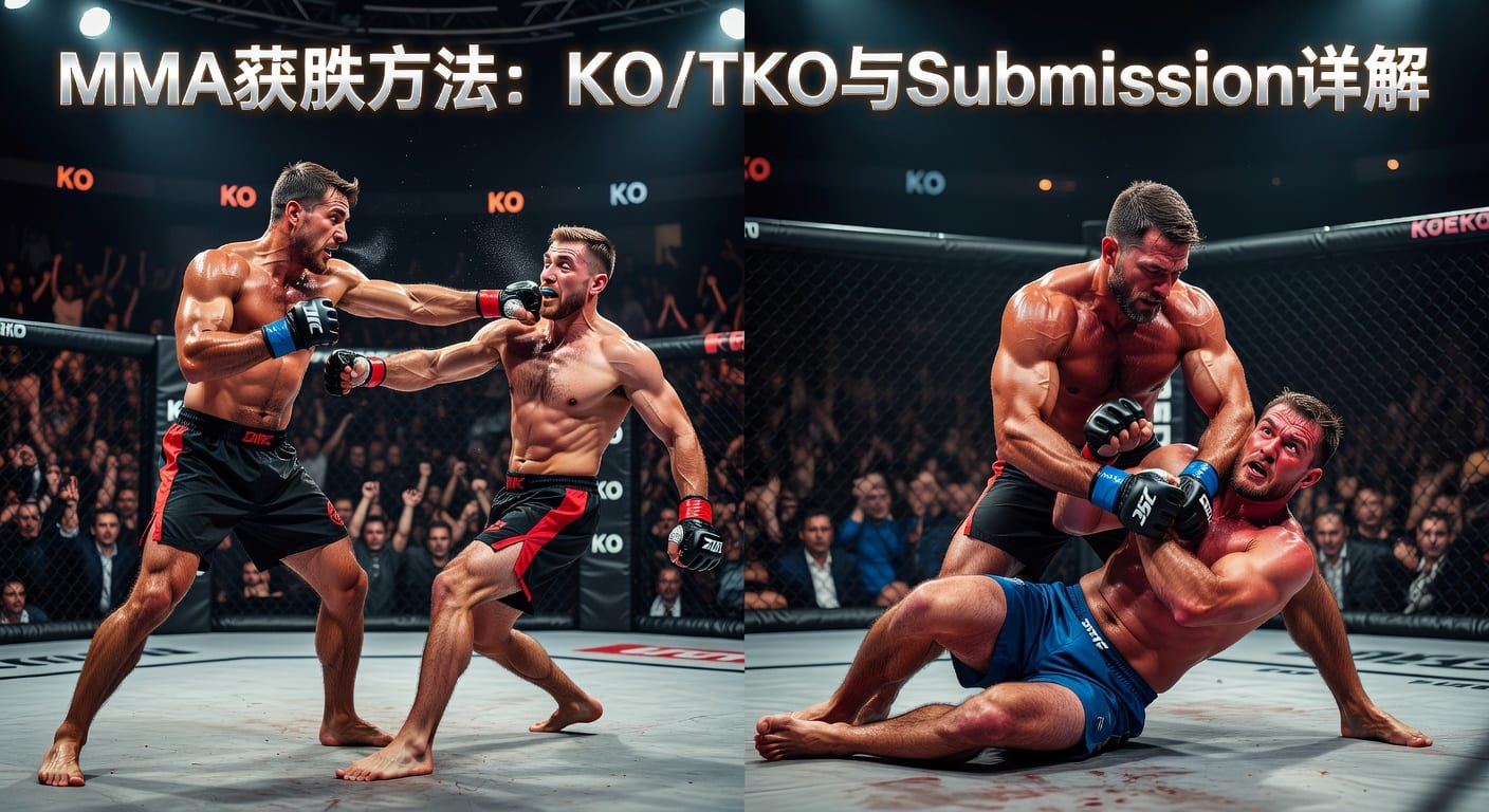 MMA方法：KO/TKO与Submission实战解读