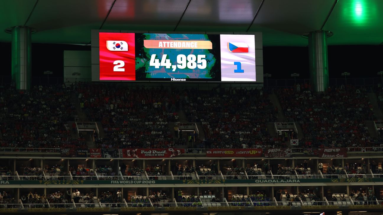 FIFA为韩国对捷克比赛出勤人数辩护，数据显示4.4万人满座